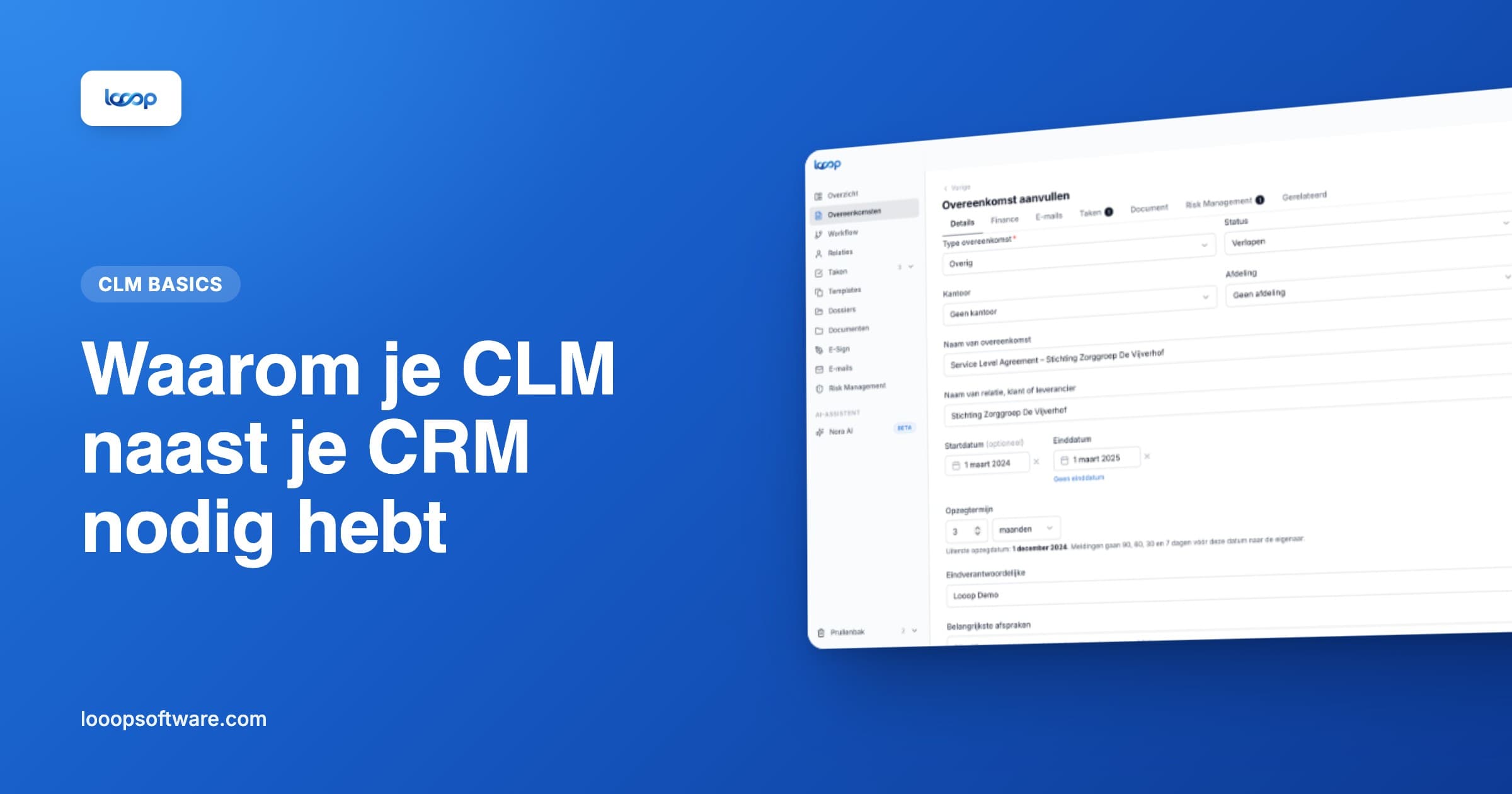 Contract management naast CRM software