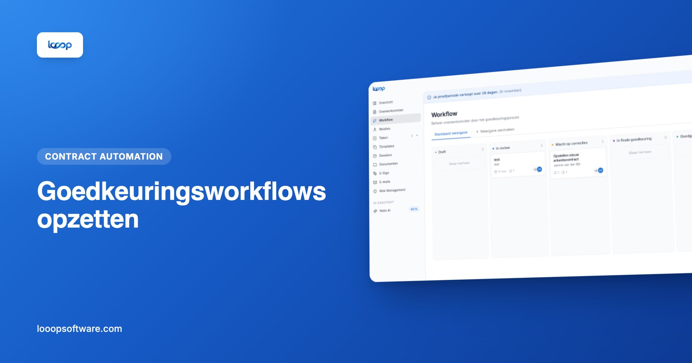 Goedkeuringsworkflow voor contracten opzetten