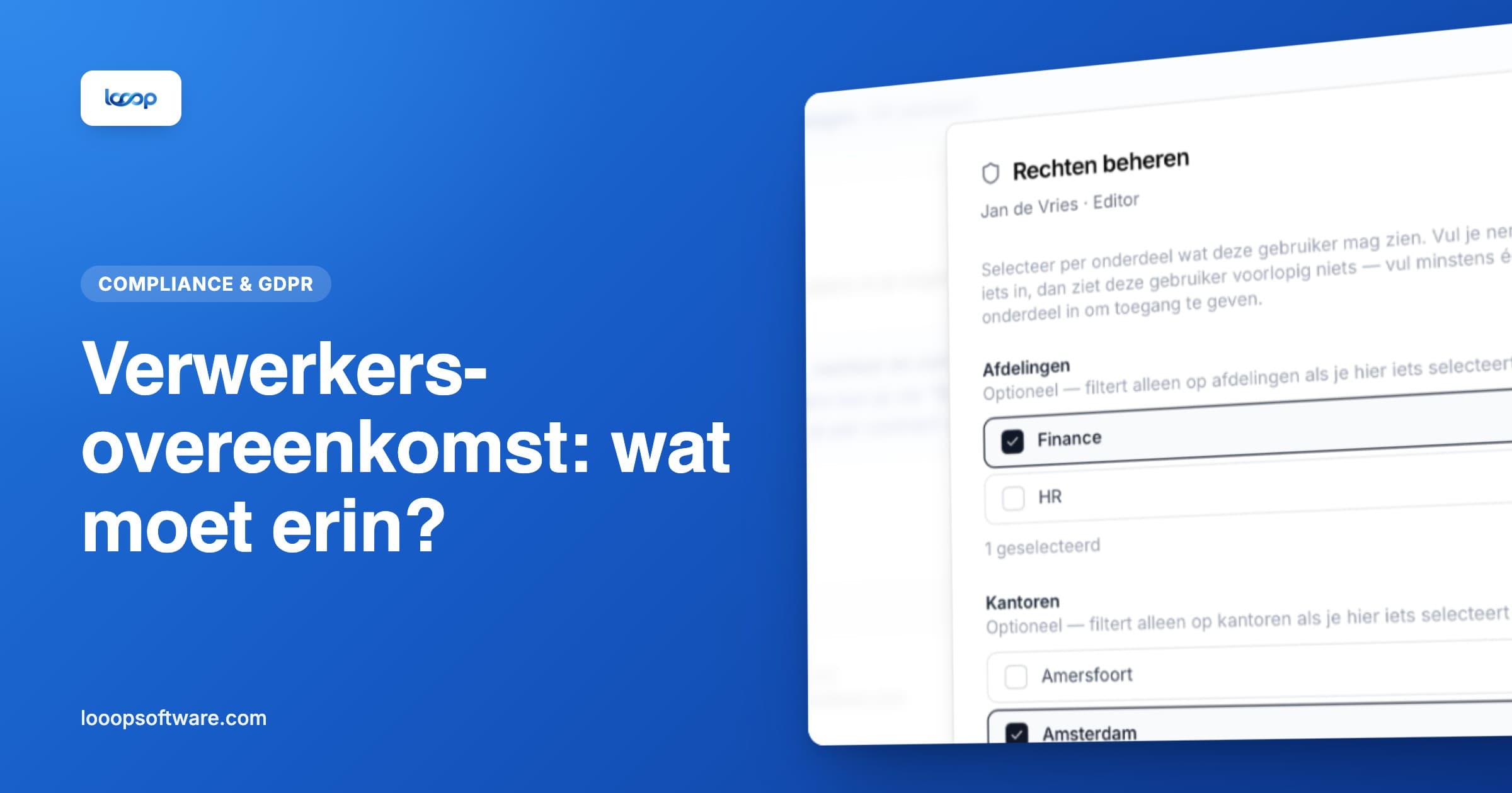 Verwerkersovereenkomst opstellen volgens artikel 28 AVG